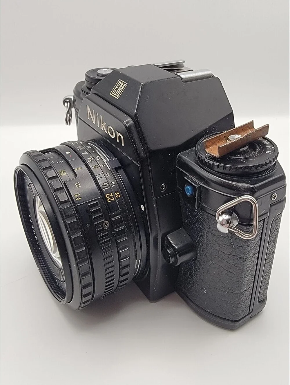 Nikon EM 35mm Film Camera Body & Series E 50mm f1.8 Lens UNTESTED